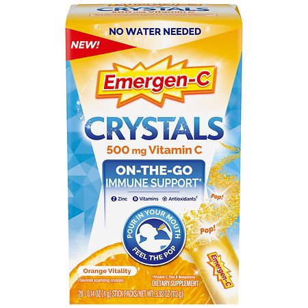 Emergen-C Immune Support Supplement Crystals Orange