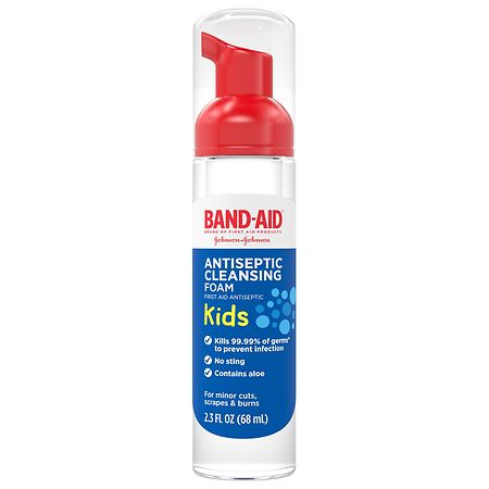 Band Aid Brand Antiseptic Cleansing Foam For Kids