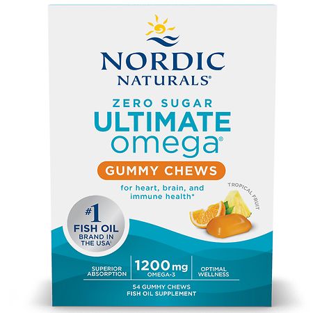 Nordic Naturals Ultimate Omega Gummy Chews Tropical Fruit