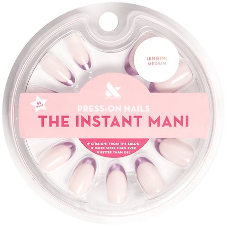 Olive & June The Instant Mani Press-On Nails Metallic LLC French