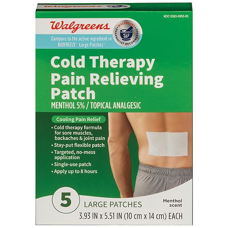 Walgreens Cold Therapy Pain Relief Patch