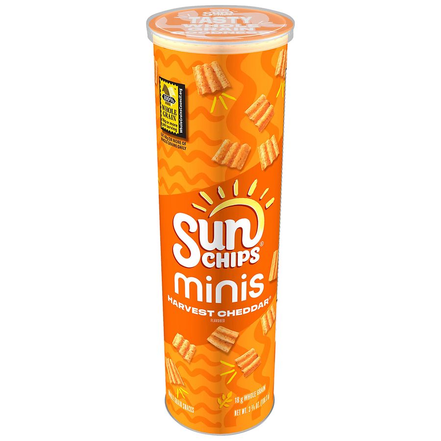 Sun Chips Minis Whole Grain Snacks Harvest Cheddar Walgreens