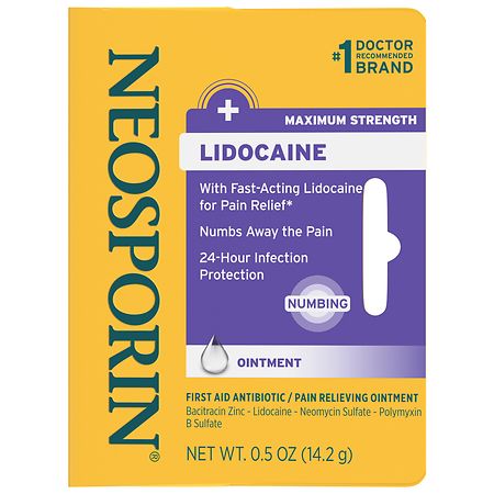 Neosporin Lidocaine Pain Relieving Antibiotic Ointment
