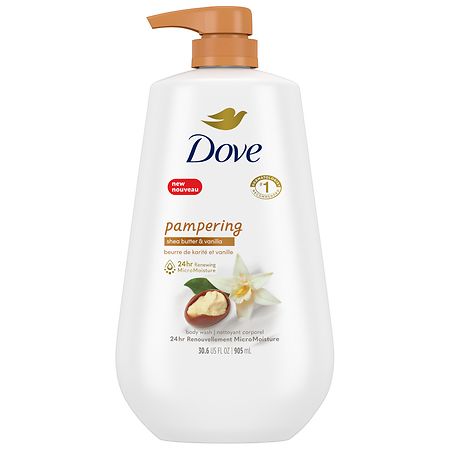 Dove Purely Pampering Body Wash with Pump Shea Butter with Warm Vanilla