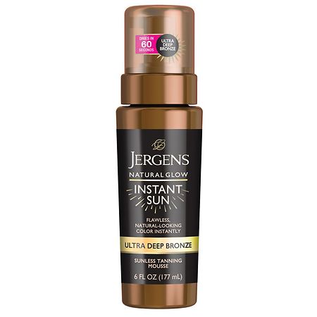Jergens Natural Glow Instant Sun Sunless Tanning Mousse Tropical