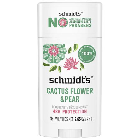 Schmidt's 100% Natural Origin Ingredient Deodorant Stick Cactus Flower & Pear