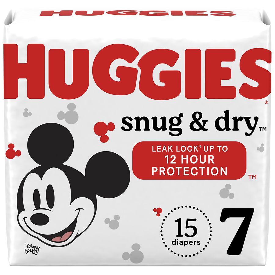 Huggies Snug & Dry Baby Diapers, Size 6 (35+ lbs), 112 count - Food 4 Less