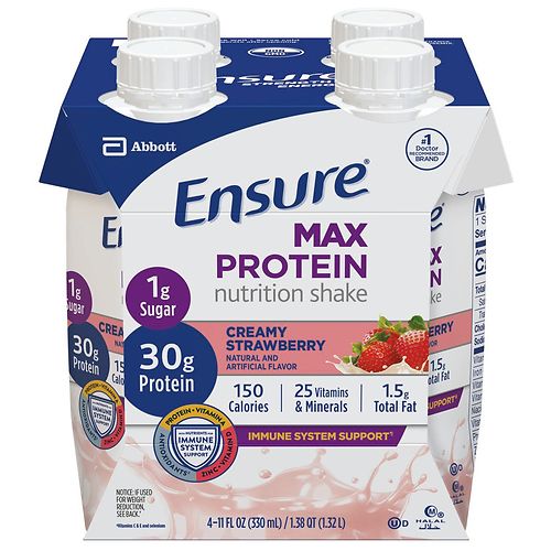4-Pack 11 fl oz Ensure Max Protein Shake (Creamy Strawberry)