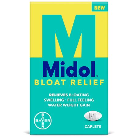 Midol Bloat Relief Caplets with Pamabrom