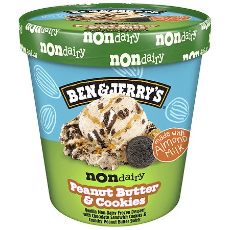 Ben & Jerry's Non-Dairy Frozen Dessert Peanut Butter & Cookies, 16 oz