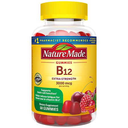 Nature Made Extra Strength Vitamin B12 Gummies 3000 mcg Per Serving