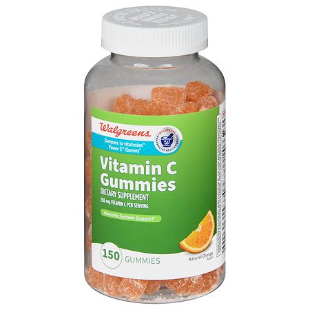 Walgreens Vitamin C 250 mg Gummies Natural Orange