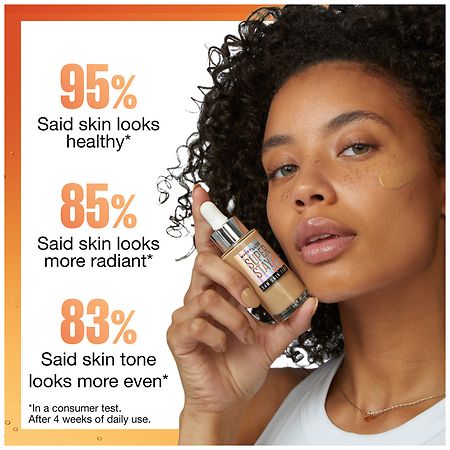 Maybelline Super Stay Up to 24HR Skin Tint Radiant Light-to-Medium Coverage  Foundation Makeup Infused With Vitamin C 120 1 Count Super Stay Skin Tint  120
