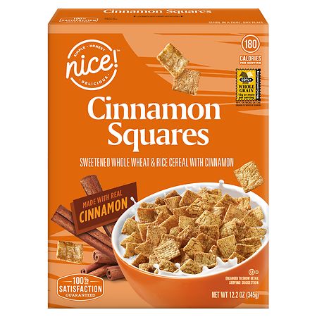 Nice! Cinnamon Squares Cereal