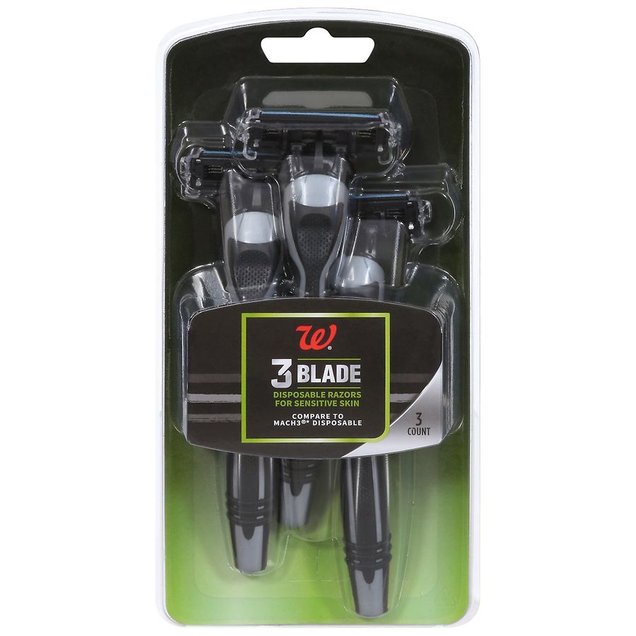 Walgreens Men's 3Blade Disposable Razors Walgreens