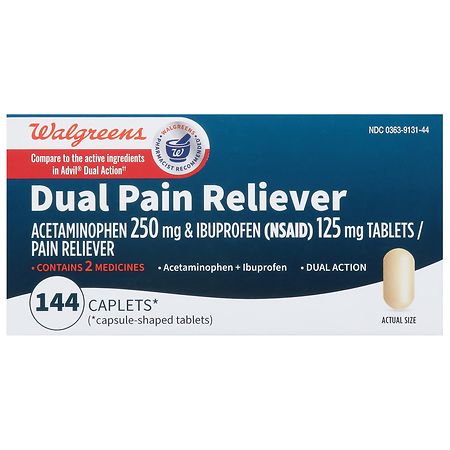 Walgreens Ibuprofen Dual Pain Reliever