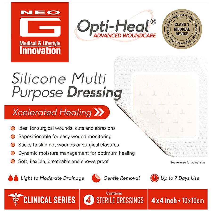 Neo G Opti-Heal Advanced Silicone Multipurpose Dressing 4