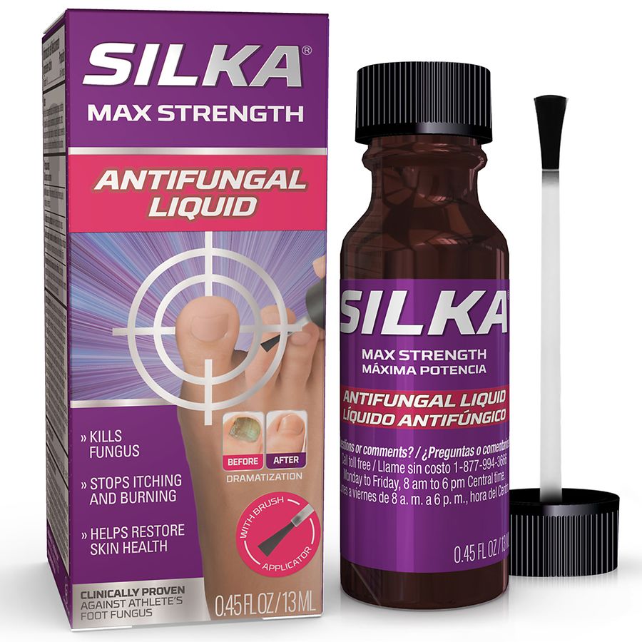 Silka Max Strength Antifungal Liquid with Brush Applicator Walgreens