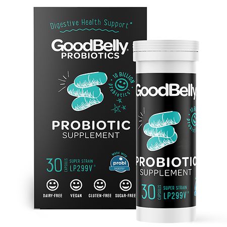 GoodBelly Probiotics Digestive Health Capsules