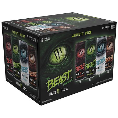Monster Brewing The Beast Unleashed Scary Berries/ Mean Green/ White Haze/ Peach Perfect