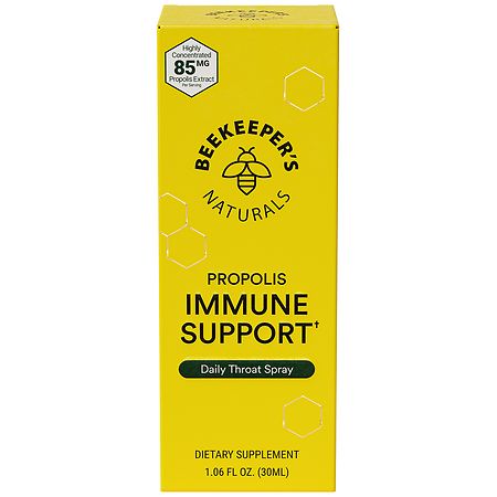 Beekeeper's Naturals Propolis Immune Support Throat Spray - 1.06 Fl Oz :  Target