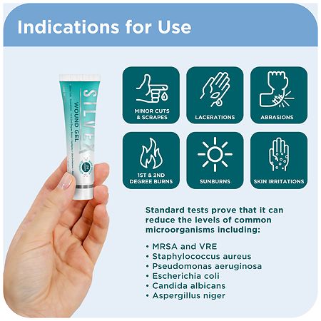silver wound dressing walgreens SteriGear SilverSG Antibacterial Wound Dressing Gel