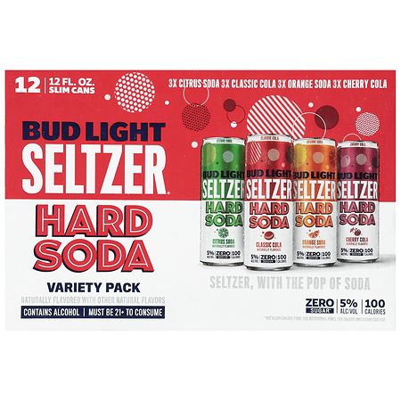 Bud Light Seltzer, Hard Soda Variety Pack