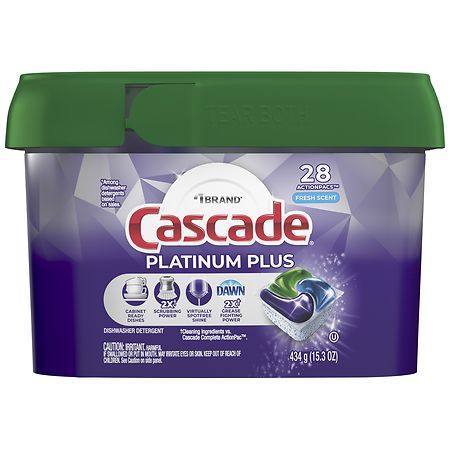 Cascade Platinum Plus Dishwasher Detergent Pods Fresh