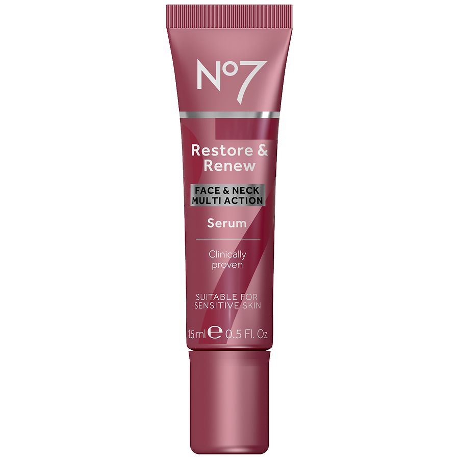 No7 Restore & Renew Multi Action Face & Neck Serum