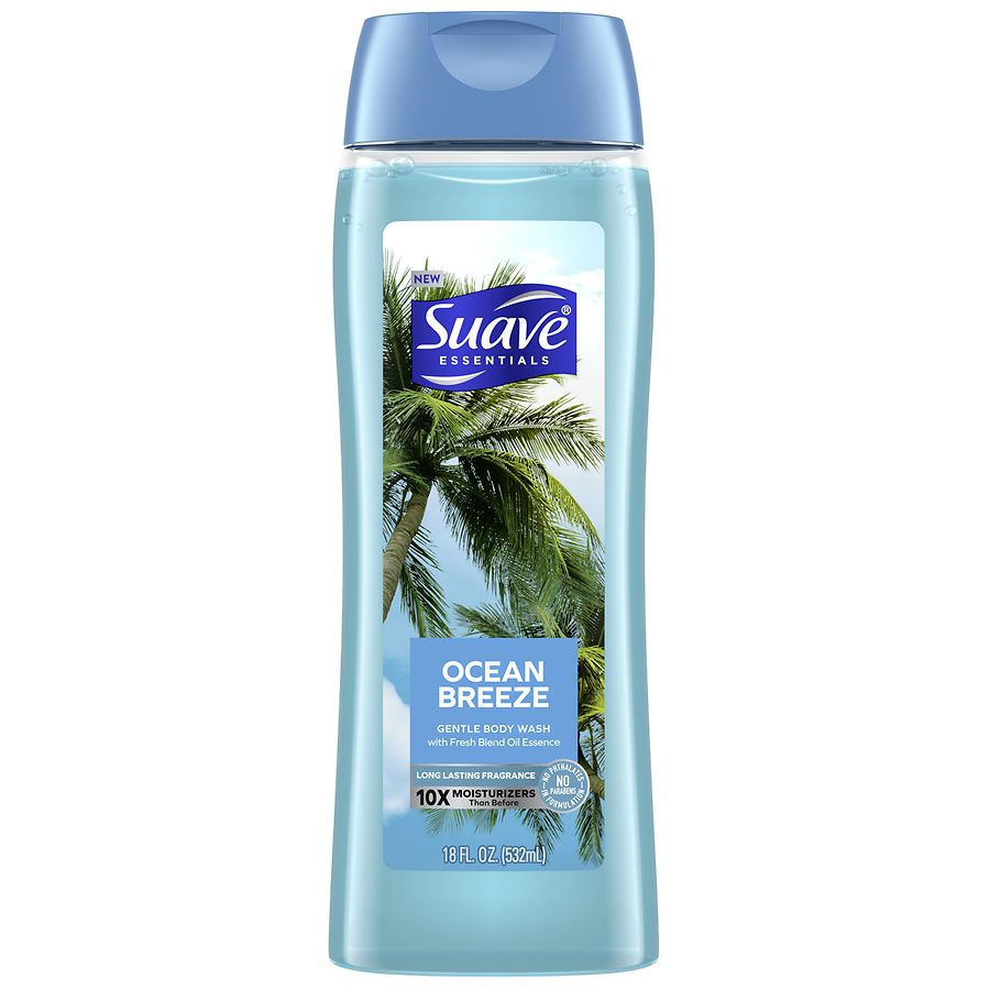 2-Pack Ocean Fresh Exfoliating Body Wash for Men with Aloe Vera 33