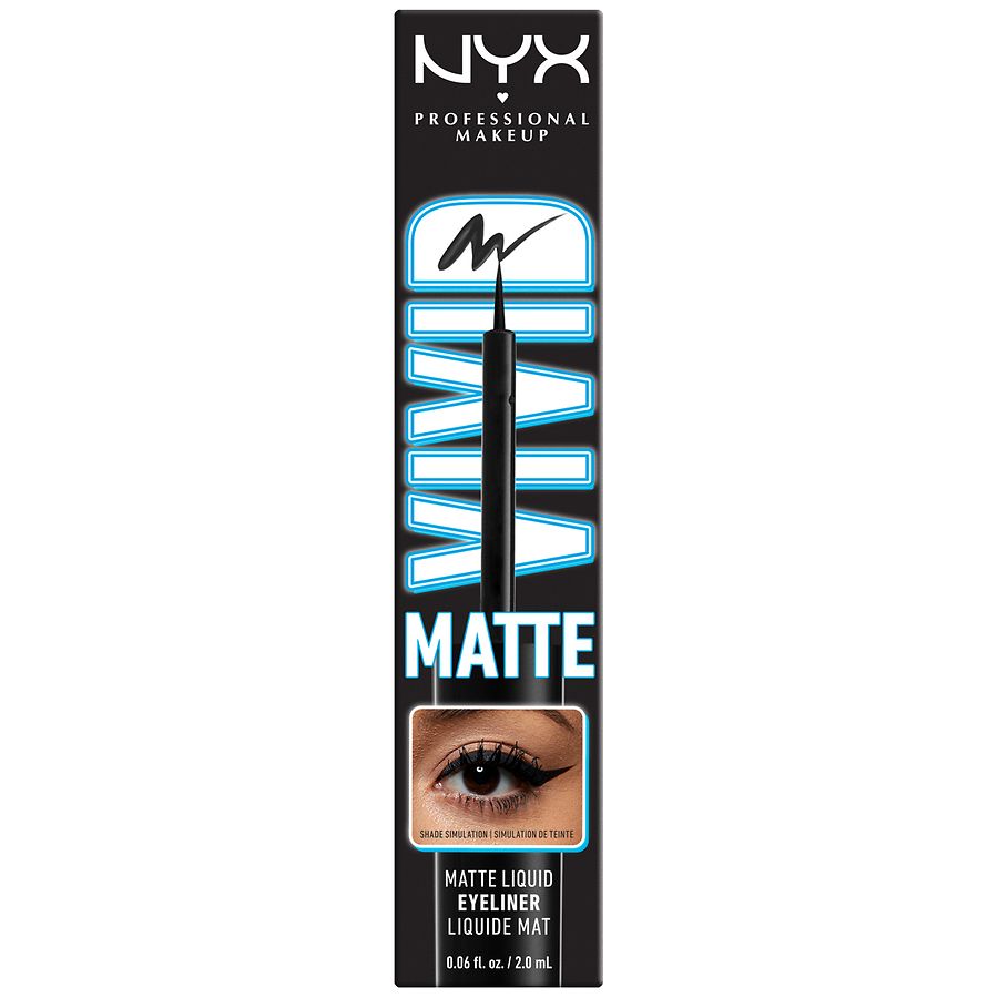 NYX Professional Makeup Vivid Matte Liquid Liner, Black