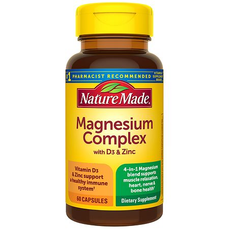 Nature Made Magnesium Complex with Vitamin D and Zinc Capsules 60