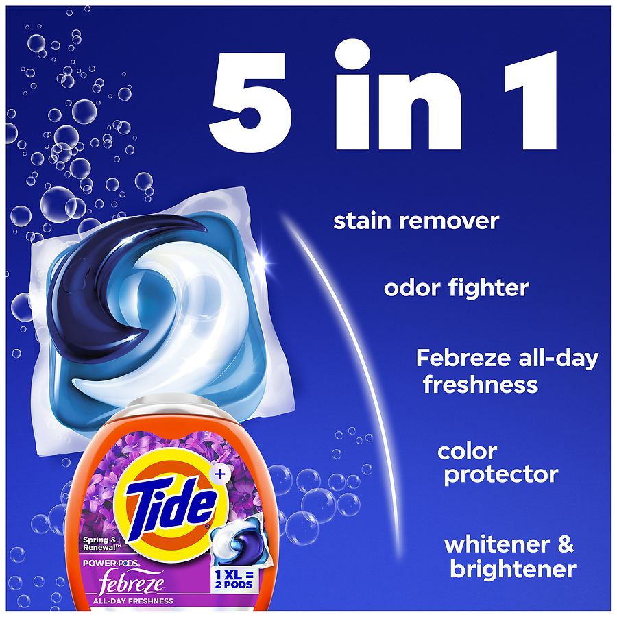 Tide Febreze Laundry Detergent Pacs, All-Day Freshness XL Pacs