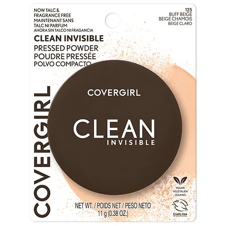 COVERGIRL Clean Invisible Pressed Powder - 125 Buff Beige - 0.38oz