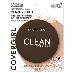 Image of COVERGIRL Clean Invisible Pressed Powder Foundation - 150 Creamy Beige - 0.38oz