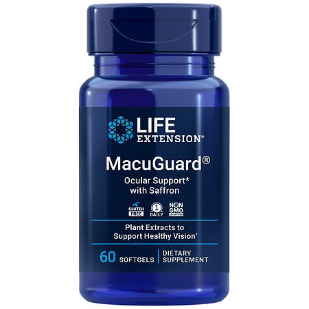 Life Extension MacuGuard Ocular Support with Saffron Eye Health Supplement