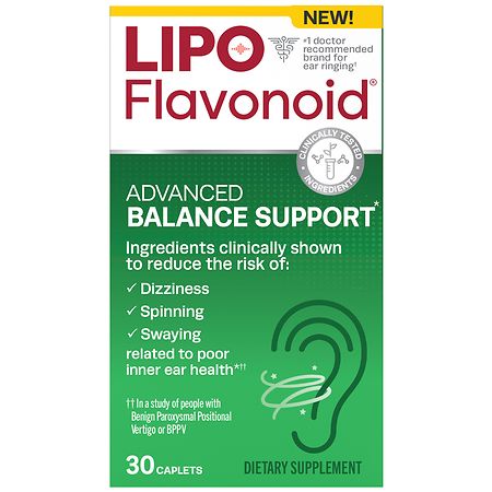 Lipo-Flavonoid Advanced Inner Ear Balance Support Dietary Supplement