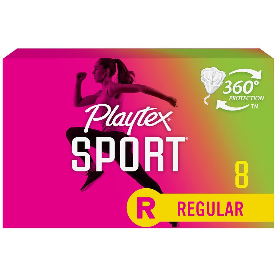Playtex - Playtex, Sport - Tampons, Plastic, Regular/Super, Unscented (32  count), Shop