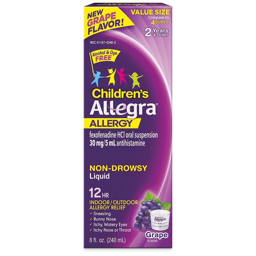 Childrens Allegra Children's 12 Hour Non-Drowsy Antihistamine Liquid