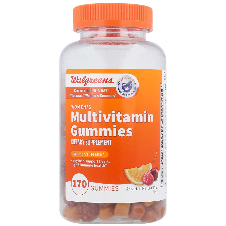 Walgreens Women S Multivitamin Gummies Days Assorted Natural Fruit Walgreens