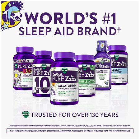 PURE Zzzs Kidz Calming Sleep Aid Gummies Berry | Walgreens