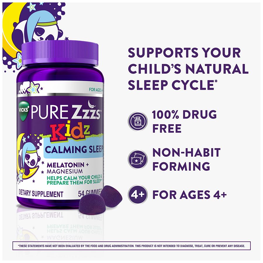 PURE Zzzs Kidz Calming Sleep Aid Gummies Berry | Walgreens