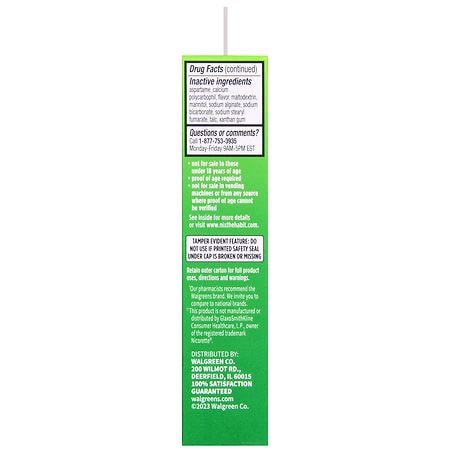 Walgreens Nicotine Mini Lozenge 2 mg Mint