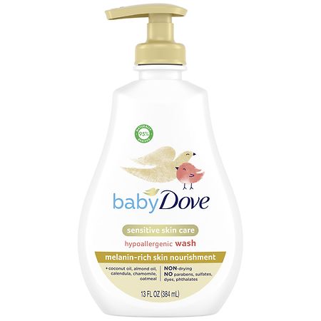 Baby Dove Melanin Rich Skin Nourishment Sensitive Skin Care Hypoallergenic Wash