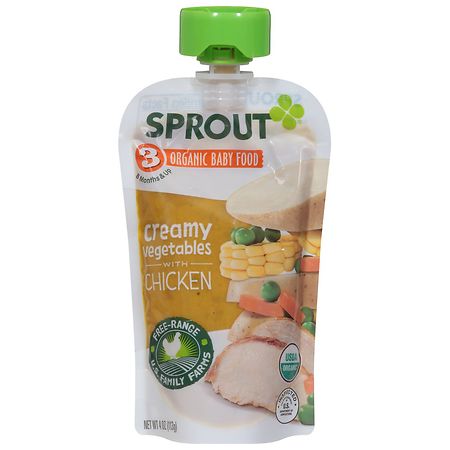 Sprout Stage 3 Organic Baby Food Creamy Vegetables with Chicken
