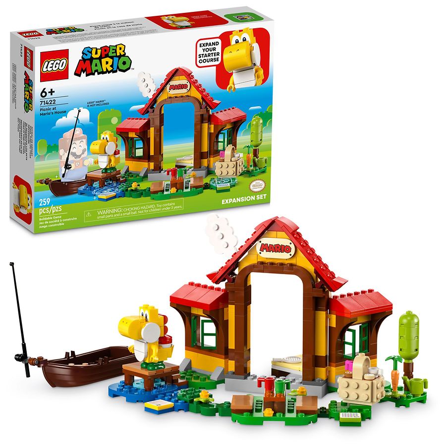 Lego Picnic at Mario's House Expansion Set 71422 259 Piece LEGO Building Set  Multicolor