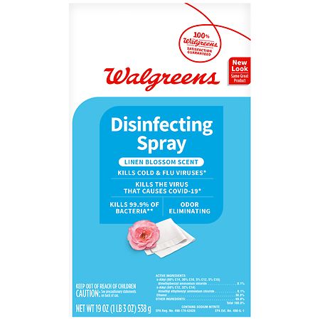 Walgreens Disinfecting Spray Linen Blossom