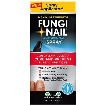 Fungi Nail Maximum Strength Anti-Fungal Spray with Aloe & Tea Tree Oil