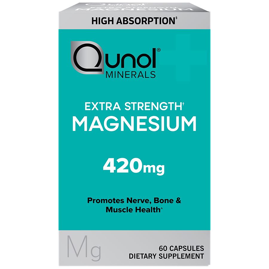 Qunol Minerals Extra Strength Magnesium 420 mg Softgels Walgreens