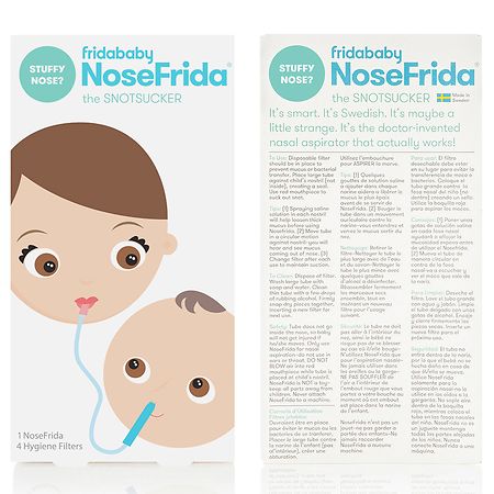 Nosefrida Newborn First Aid Kit ( Nosefrida Nasal Aspirator + Case , Windi  Gas & Colic Reliever , Extra Filter, and Saline Spray )